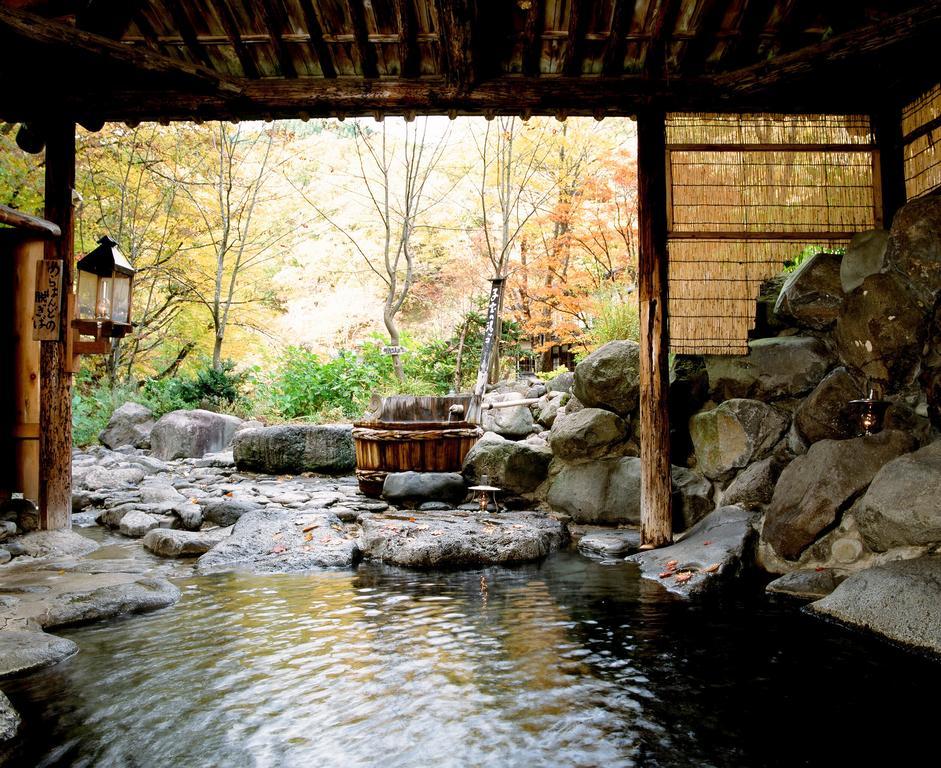 Lamp No Yado Aoni Onsen Hotell Hirakawa Eksteriør bilde