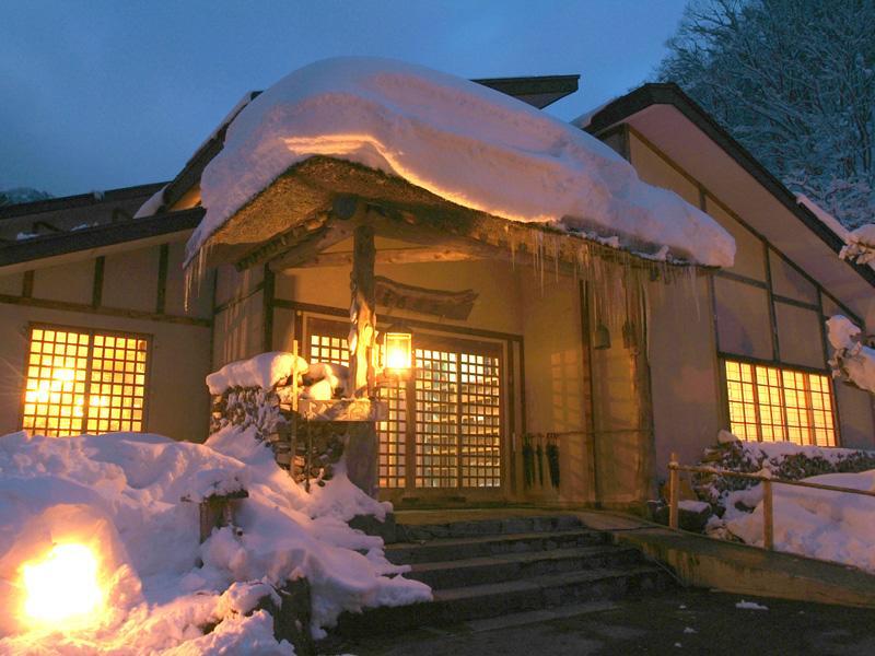 Lamp No Yado Aoni Onsen Hotell Hirakawa Eksteriør bilde